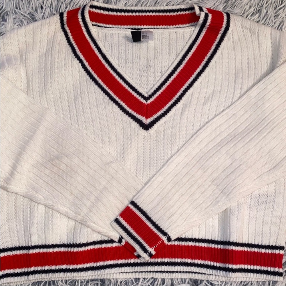 Knitted Crop Long Sleeve Shirt Size XS